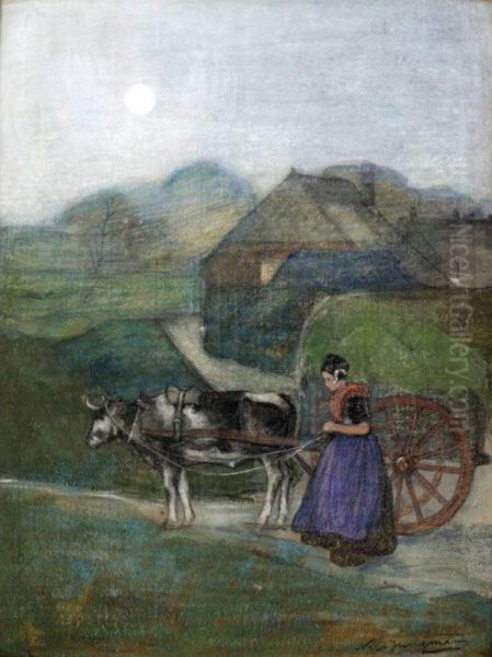 Girl With A Cart - view 1