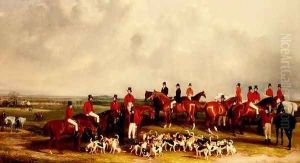 The Meet of the Buck Hounds, c.1845 by Henry Calvert