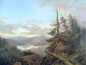 Norwegian Landscape in the Light of the Early Morning, 1863