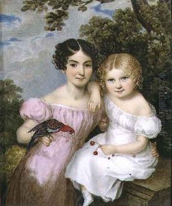 Maria and Fanny FitzHerbert, 1823 by William the Elder Corden