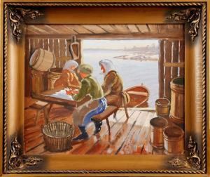 Kvinnor I Sjobod - Aland - Geta -35 by Erik Juselius