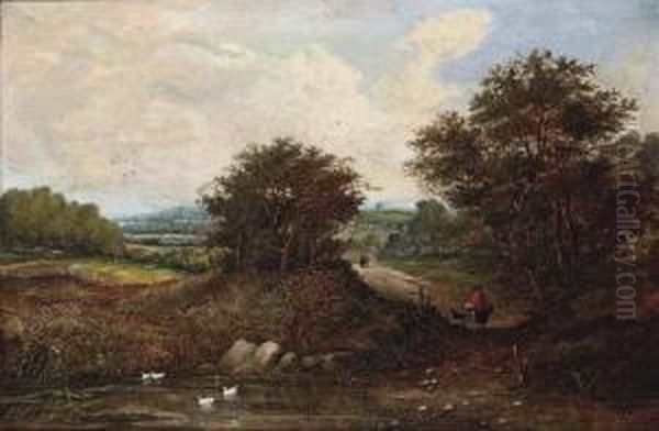 Figures In An Extensive Landscape - view 1