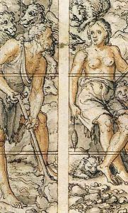 Adam and Eve (detail) by Dirck Pietersz. Crabeth
