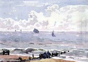 Seascape from the Beach, Aldeburgh by Thomas Churchyard