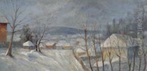 Winter Landscape by Geza Kadar