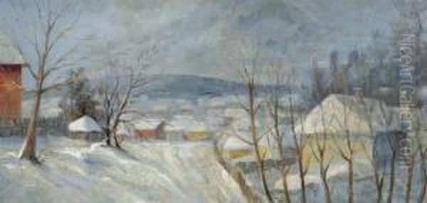 Village In A Snow-covered Landscape - view 1