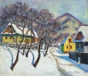 Nagybanya Scene In Winter