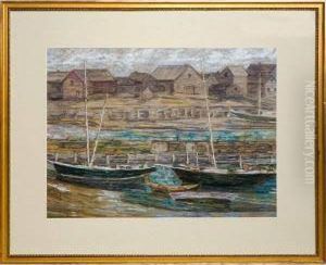 Gloucester Harbor Scene by Charles Salis Kaelin