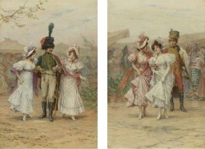 Two Strings To His Bow And The Fete At St. Cloud by Frederick Hendrik Kaemmerer