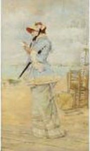 Lady By The Sea by Frederick Hendrik Kaemmerer