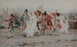 the Bridal Procession by Frederick Hendrik Kaemmerer