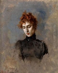 Brustbild Einer Jungen Frau by Frederick Hendrik Kaemmerer
