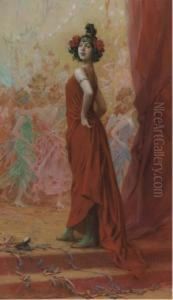 At The Bal Masque by Frederick Hendrik Kaemmerer