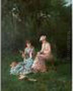 " Deux Femmes Dans Un Jardin " " Deux Femmes Dans Un Jardin "