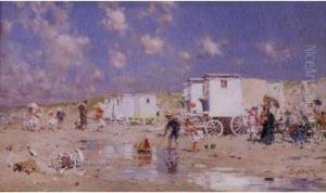 Beach At Scheveningen, Holland