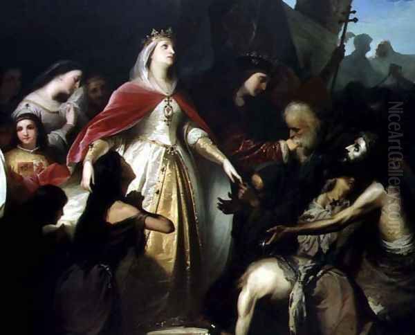 Detail of the Catholic Monarchs Receiving the Christian Captives after the Conquest of Malaga in 1487, 1867 - view 1