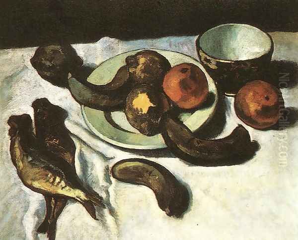 Csendelet (banannal, naranccsal es halakkal), 1910 - view 1