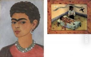 Self-portrait With Curly Hair by Frida Kahlo