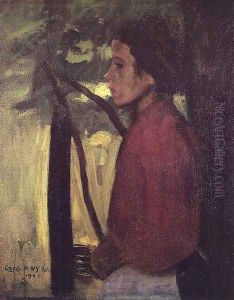 Leanyarckep (Merengo), 1903 by Dezso Czigany