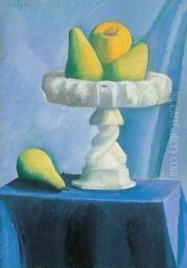 Still life with Pears 1920s by Dezso Czigany
