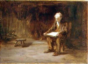 Reading by the Fireside by George-Paul Chalmers