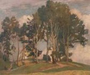 Landscape With House In A Grove by Richard Kaiser