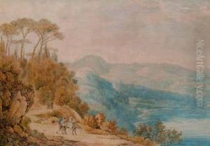 Paesaggio Laziale Con Viandanti by Franz Keiserman
