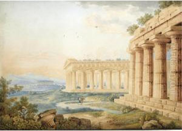 View Of The Temples At Paestum - view 1