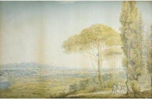 Rome From The Villa Madama With Saint Peter's by Franz Keiserman