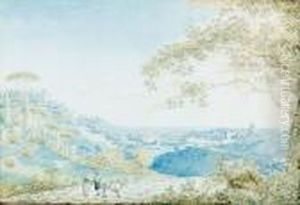 Vue De La Ville De Rome Prise Depuis Le Monte Mario. by Franz Keiserman