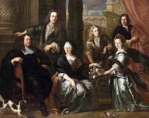 Portrait of a Family 1694 by Jan Anthonie Coxie