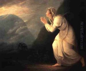 Persian Lady Worshipping the Rising Sun 1784 by Maria Hadfield Cosway