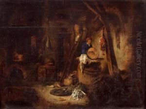 Interieur Paysan by Willem Kalf