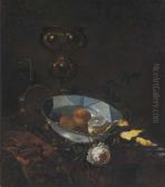 Fruit In A Blue And White Porcelain Bowl - view 1
