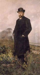El invierno (Retrato de D. Manuel Comas) (The Winter (Portrait of D. Manuel Commas)) by Ignacio Pinazo Camarlench