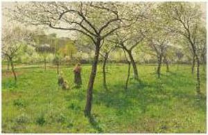 Picking Flowers by Friedrich Kallmorgen