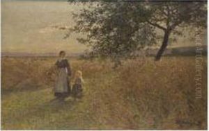 Returning From The Harvest by Friedrich Kallmorgen