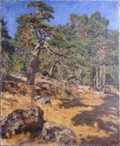 "tallbacke", Signerad G. Kallstenius by Gottfrid Kallstenius