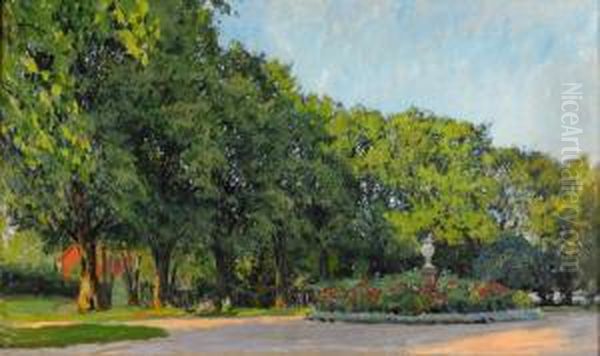 Herrgardspark I Sommargronska - view 1