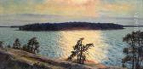 Beslojad Kvallsol - Motiv Fran Djupsundet - view 1