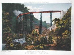 Railway Bridge at Metlac, from 'Album of the Mexican Railway'