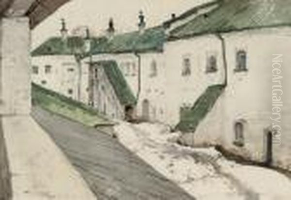 The Courtyard Of A Monastery In Winter, Moscow - view 1