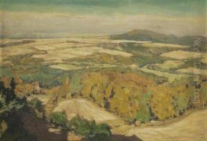 An Autumn Landscape by Alois Kalvoda
