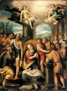 Adoration of the Shepherds, 1582 by Bernardo Castello