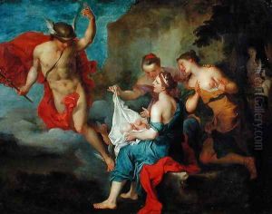 Bacchus Delivered to the Nymphs of Nysa by Jacques Francois Courtin