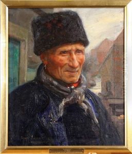 "fiskargubbe", Signerad Och Daterad 08, Vollendam by Ivar Kamke