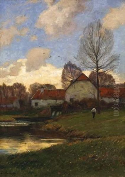 Fall Landscape With Farmstead - view 1