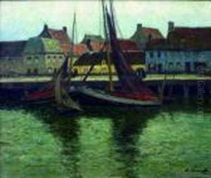 Segelschiffe Im Hafen.