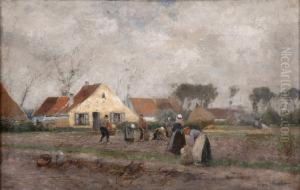 Kartoffelernte Am Niederrhein. by Eugen Kampf