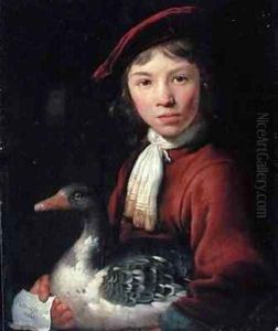 Boy with a Goose by Jacob Gerritsz. Cuyp